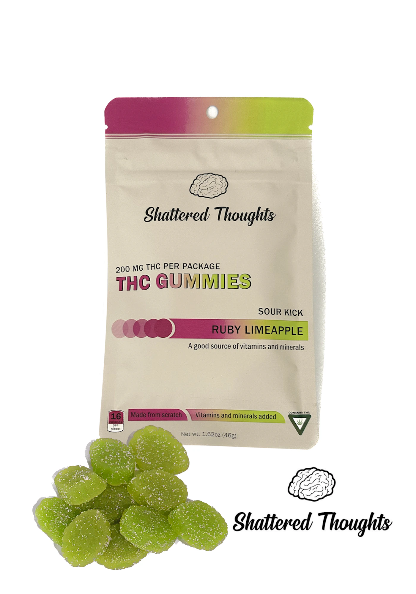 Shattered Thoughts - Shattered Thoughts - Ruby Limeapple - 200mg Main Image