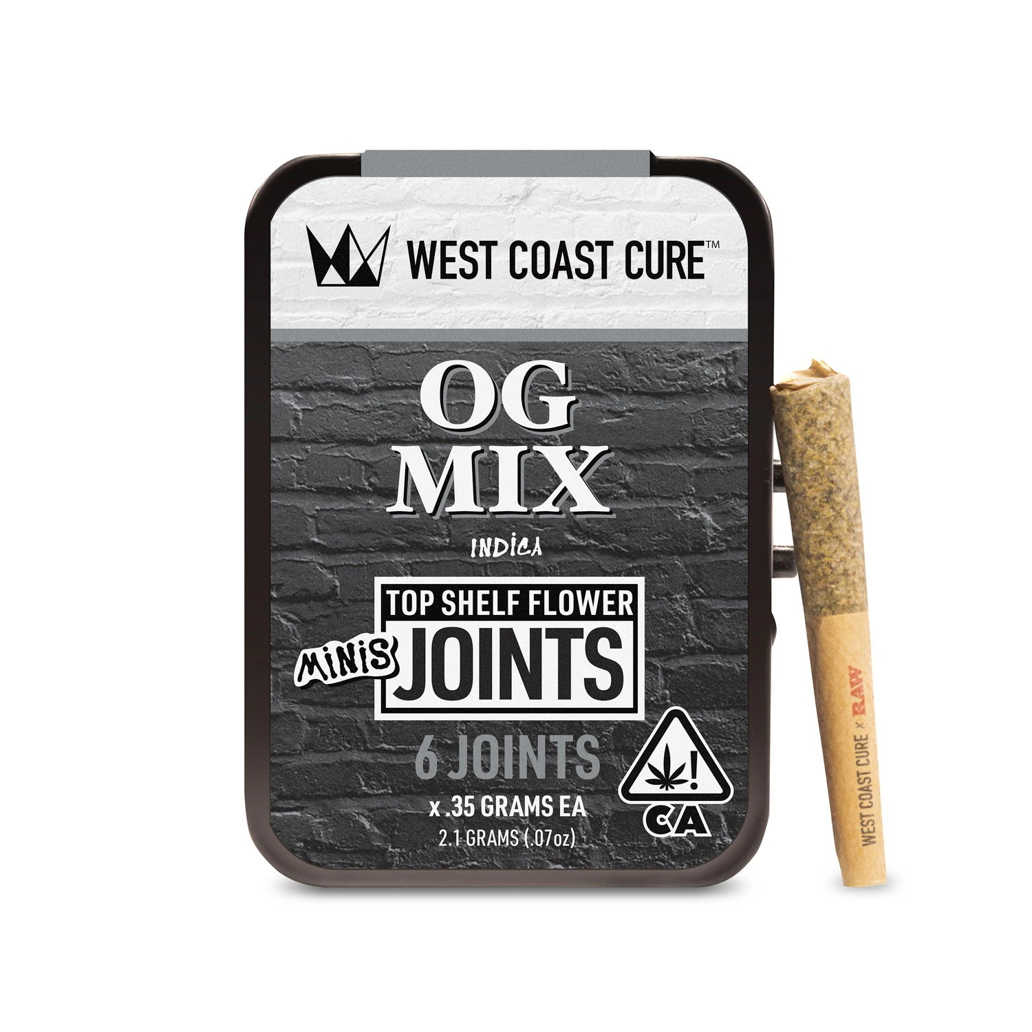 West Coast Cure - OG Mix (I)- Top Shelf CUREjoint Minis 6 Pack x .35g Main Image
