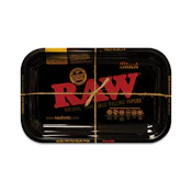 RAW Rolling Tray Black- Large