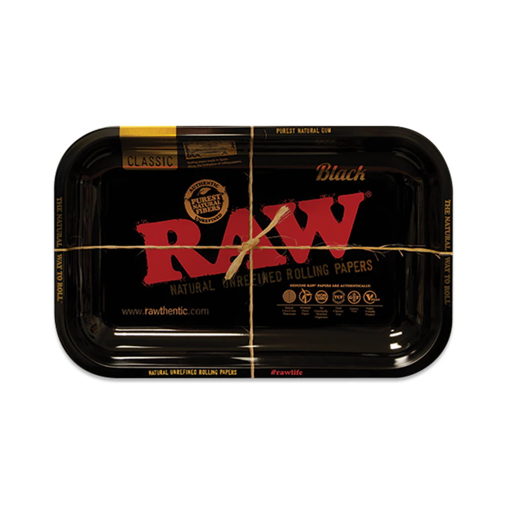 RAW - RAW Rolling Tray Black- Large Main Image
