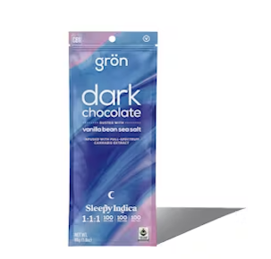 gron | Edible | Chocolate - Dark Chocolate w/ Vanilla Bean Sea Salt | 100mg, 10