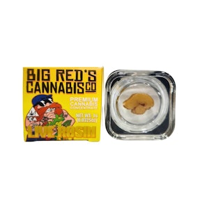 BIG RED'S CANNABIS CO - 1g Big Red's Live Rosin Tier 1 - Diesel Cocktail 72%