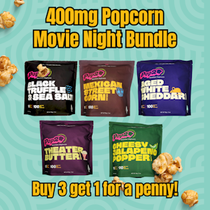 Pop20 - 400mg Popcorn Movie Night Bundle