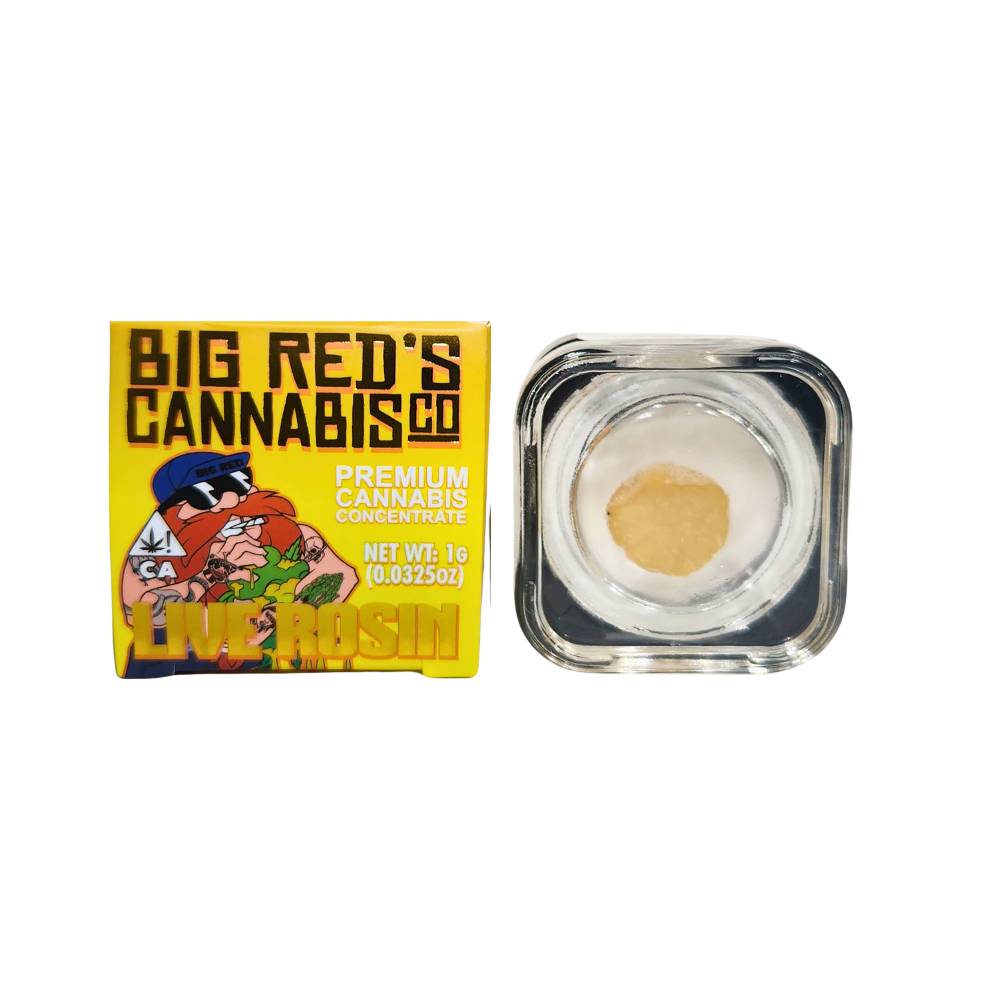 1g Big Red's Live Rosin Tier 1 - Platinum Bird 72% - Cann