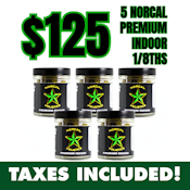 NorCal Flower Bundle - 5 *Premium NorCal 1/8th's for $125
