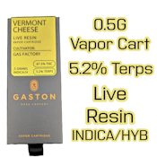 Gaston Weed Co. | Vermont Cheese | Live Resin | 0.5G