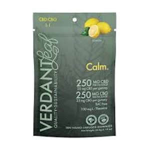 Verdant Leaf - Verdant Leaf 100mg Lemon Solventless Rosin Nano Gummy
