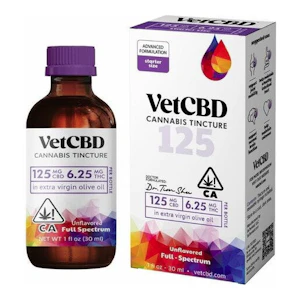 VET CBD | 125mg CBD : 6.25mg THC | Regular Strength CBD Tincture | 1oz