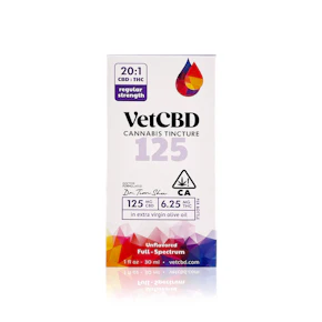 VET CBD - Tincture - CBD 125MG : THC 6.25MG - 30ML