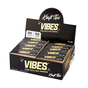 Vibes - Ultra Thin Fine Rolling Papers | 50pk 1 1/4inch Papers | Vibes