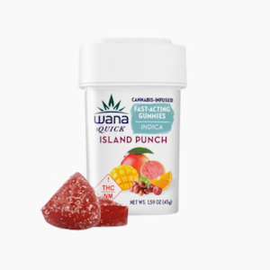 WANA - WANA Fast Acting Gummies - Island Punch - Indica - 100mg (10 x 10mg)