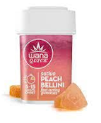 Wana Quick Peach Bellini Fast Acting 10pk Gummies - 100mg