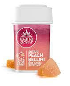 WANA - Wana Quick Peach Bellini Fast Acting 10pk Gummies - 100mg