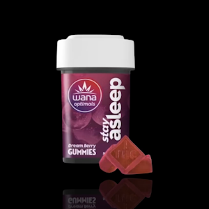 WANA - WANA Stay Asleep Gummies - Dream Berry ( 20mg CBD / 5mg CBN / 5mg CBG/ 10mg THC per piece)