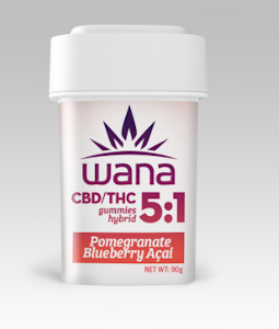 WANA - WANA | Gummies (20ct) | Organic Sour Pomegranate Blueberry Acai 5:1 | 100mg