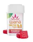 WANA | Gummies (10ct) | Organic Sour Strawberry Lemonade 1:1  | 100mg