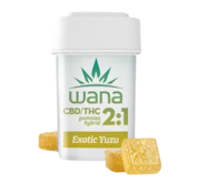 WANA | Gummies (10ct) | Organic Sour Exotic Yuzu 2:1 CBD | 300 mg