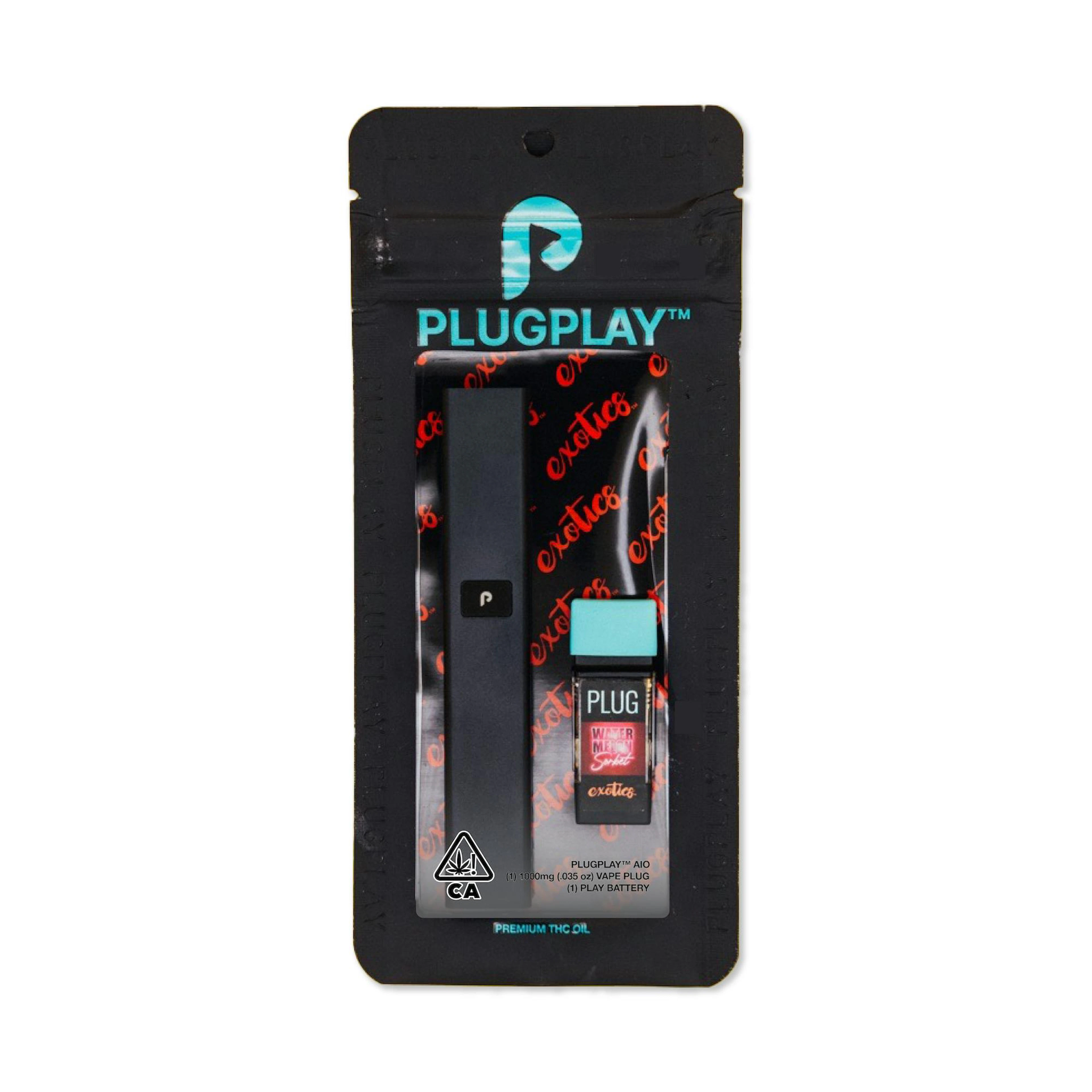 PLUGplay DNA Watermelon Sorbet All-In-One Vape 1.0g