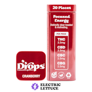 Drops Cranberry 1:1 Gummy 20pk 100mg