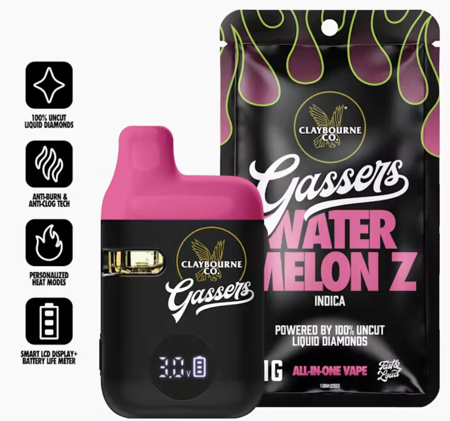 Claybourne Co. - Claybourne | Watermelon Z (1g) - Gassers All-In-One Liquid Diamonds Vape Main Image
