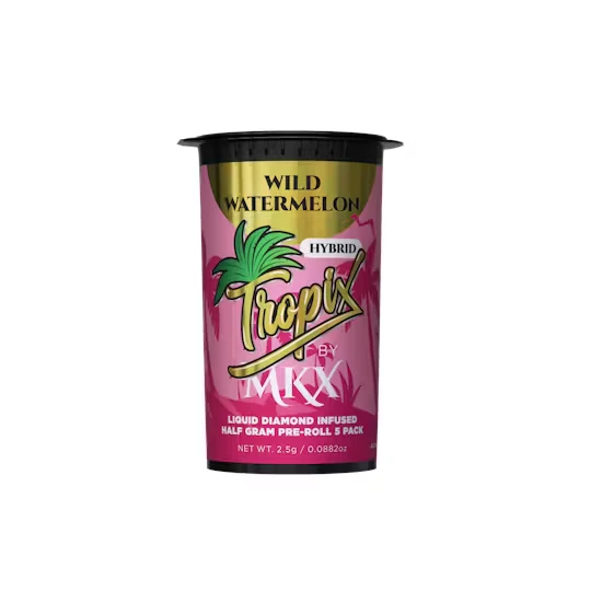 MKX - MKX Tropix - Wild Watermelon .5G Liquid Diamond Infused Pre-Roll (5 Pack) Main Image
