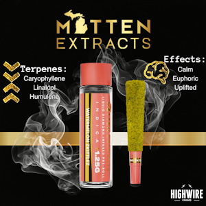 MITTEN EXTRACTS - Mitten Extracts Watermelon Z Infused Preroll 1.25g
