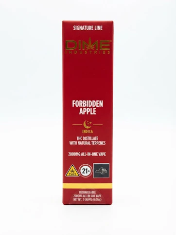 Dime Industries - Forbidden Apple - Indica - 81.65% THC | 2g AIO (Vape Pen) | Dime - YYY9  Middle 2