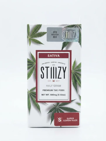 STIIIZY - Super Lemon Haze -Sativa-90.19% THC|  .5G Premium THC Pods (Vape Cartridge) |STIIIZY   -LL1 Back