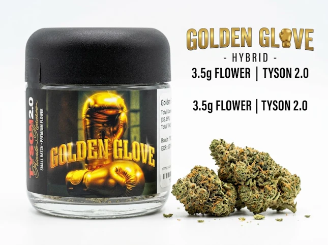 TYSON 2.0 - Golden Glove -Hybrid- 29.19% THC | 3.5g Flower | TYSON 2.0  -T2 FRONT