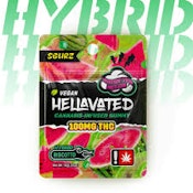 HELL | Sour Water'yer Melon | 100mg Hybrid Gummy