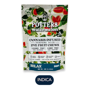 Potters - Potters - Live Resin - Watermelon Relax - Gummies - 10pk - 100mg