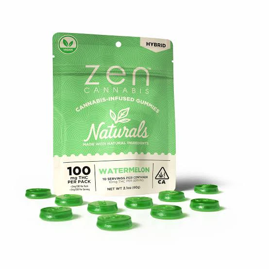 Zen - ZEN Naturals Hybrid Watermelon 100mg Gummies Main Image