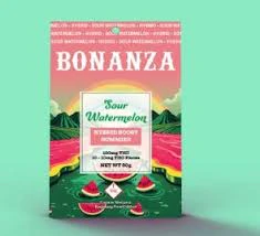 Bonanza Cannabis Company - BONANZA-Boosted Gummies-Watermelon Indica Main Image