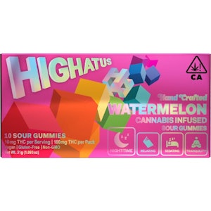 HIGHATUS - CBX - Highatus - Watermelon - 100mg THC Sour Gummies - 10pk