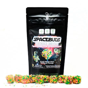 Spacebuds Moonrocks - Watermelon Bubblegum | Live Rosin Gummies | 100mg/10 Pieces | Spacebuds