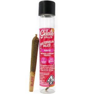 Gelato - Watermelon Gelato Lolli's 1.2g Infused Pre-Roll - Gelato