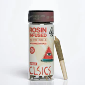 CLSICS | Watermelon Haze | Rosin Infused Pre-Roll Pack | [2.5g] 5pk | Sativa
