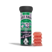 Kiva - Lost Farms - Indica - Watermelon Ice Cream - 10pk - SolventLess Live Rosin Gummies - (100mg THC)