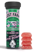 Lost Farms Watermelon x Ice Cream Cake | Kiva | 100mg Live Rosin Gummies