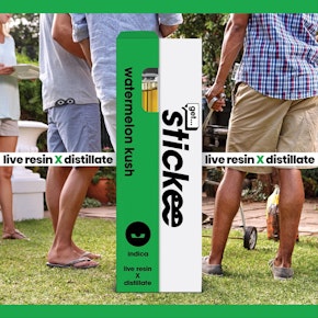 Stickee - Watermelon Kush Live Resin Disposable - 1g