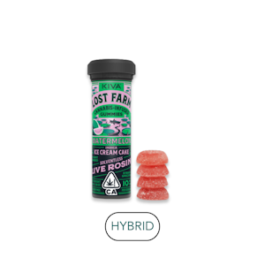 Kiva - Lost Farm - Watermelon x Ice Cream - Rosin Gummies 10pk - 100mg