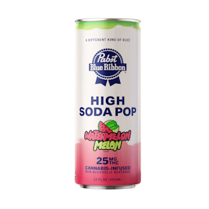 Pabst Labs - Watermelon Melon Soda | High Soda 12oz (Single) 10mg THC | Pabst Labs