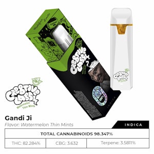 Cre8tive Labs - Cre8tive Labs - Disposable Vape - Live Resin - Indica - Watermelon Thin Mints - (1g)