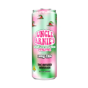 Uncle Arnies - Watermelon Wave | 12oz 100mg Can Beverage | Uncle Arnie's