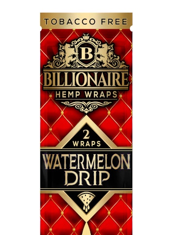Billionaire - Watermelon Drip x 2pk Hemp Wraps | Billionaire