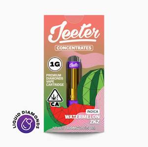 JEETER - Jeeter - 510 Cartridge - Liquid Diamonds - Indica - Watermelon ZKZ - (1g)