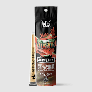 WEST COAST CURE - West Coast Cure - Jefferey Pre Roll - Diamond Infused - Hybrid - Watermelon Zlushie - (1.2g Total)