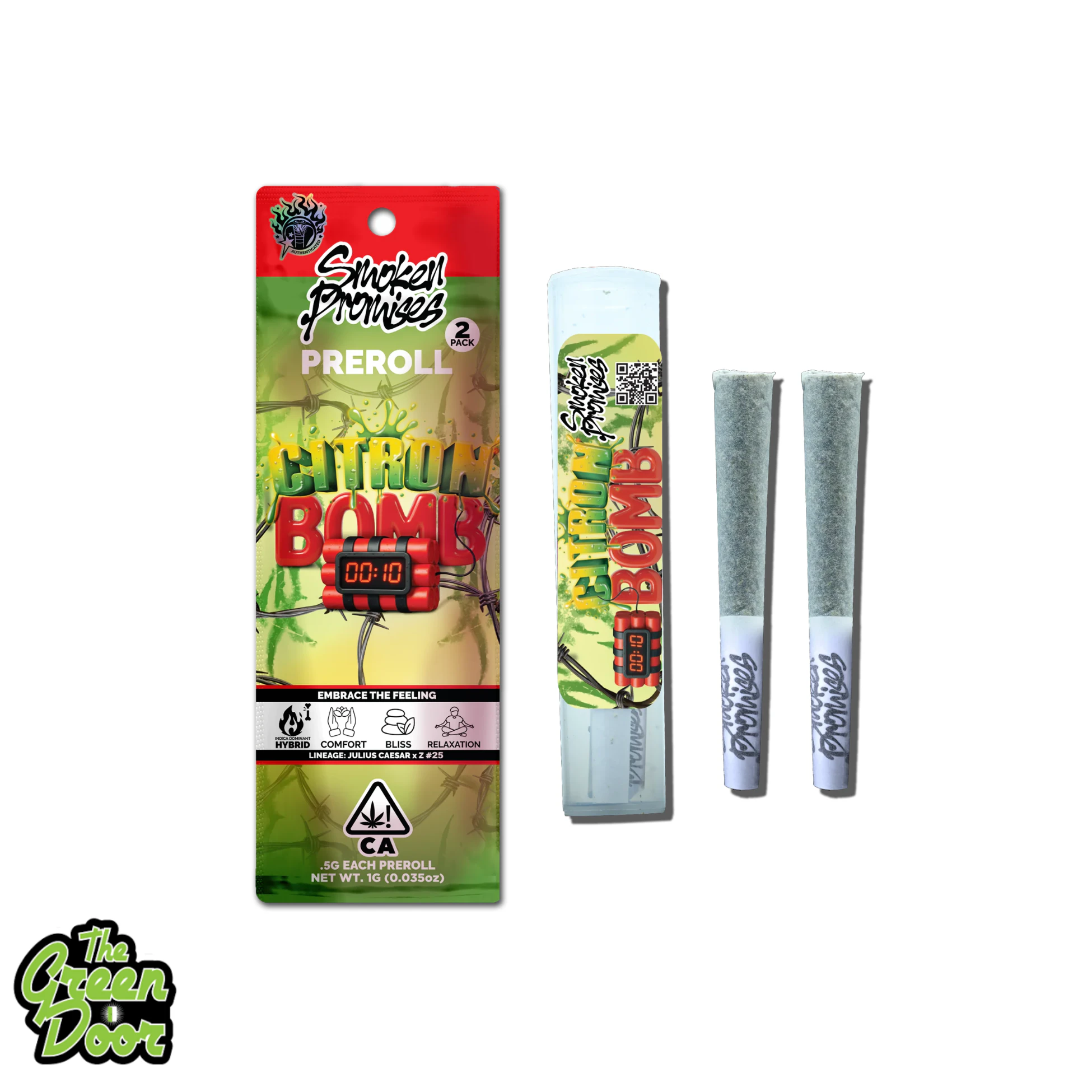 Smoken Promises -  SMOKEN PROMISES - Citron Bomb - 2PK - Preroll - 0.5G Main Image
