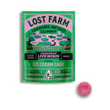 Kiva Confections - LOST FARM - WATERMELON ICE CREAM ROSIN 10MG 1CT GUMMY Main Image