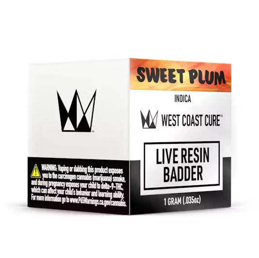 West Coast Cure - WCC Sweet Plum Live Resin Badder (H) 1g Main Image